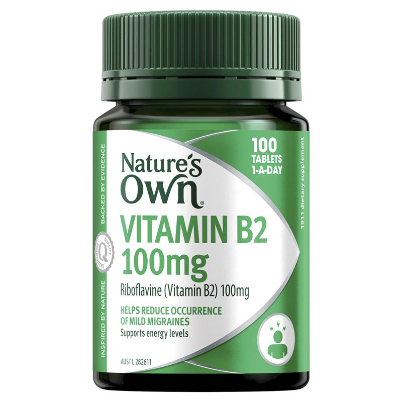 Nature's Own Vitamin B2 100mg 100 tablets