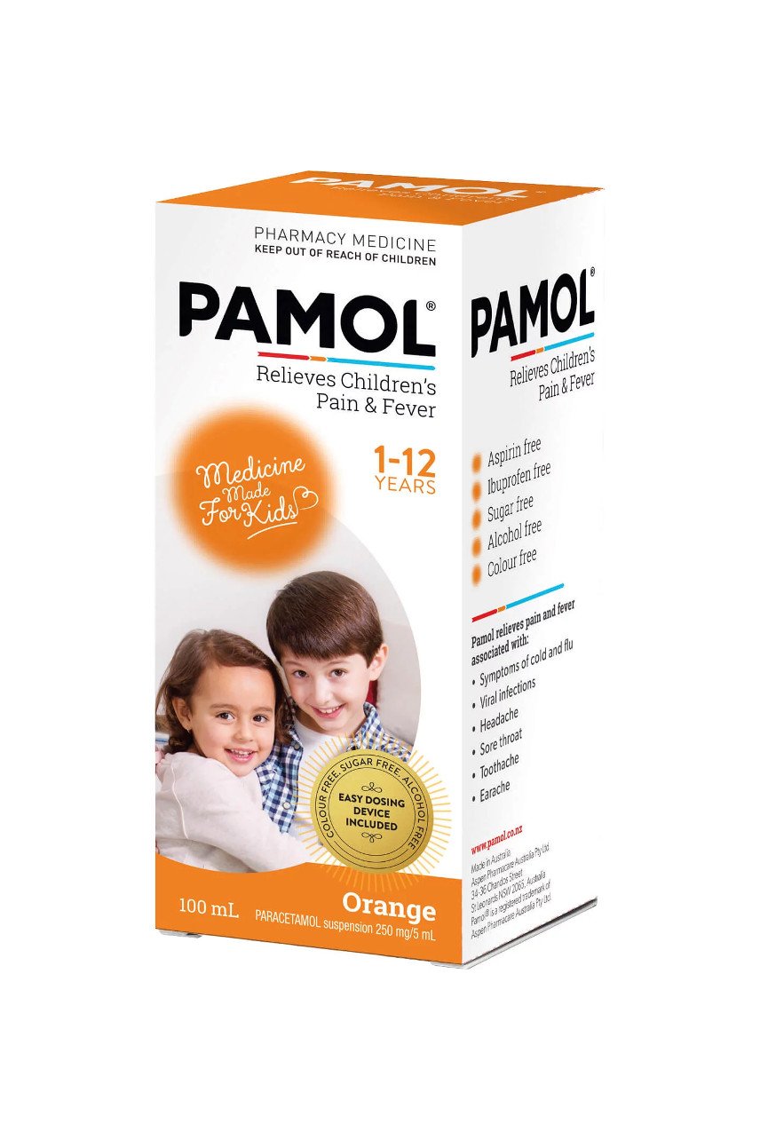 Pamol Suspension Liquid Orange 200ml