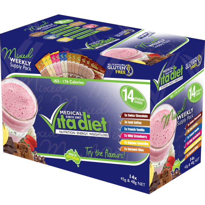 Vita Diet Mixed Weekly Shakes x 14