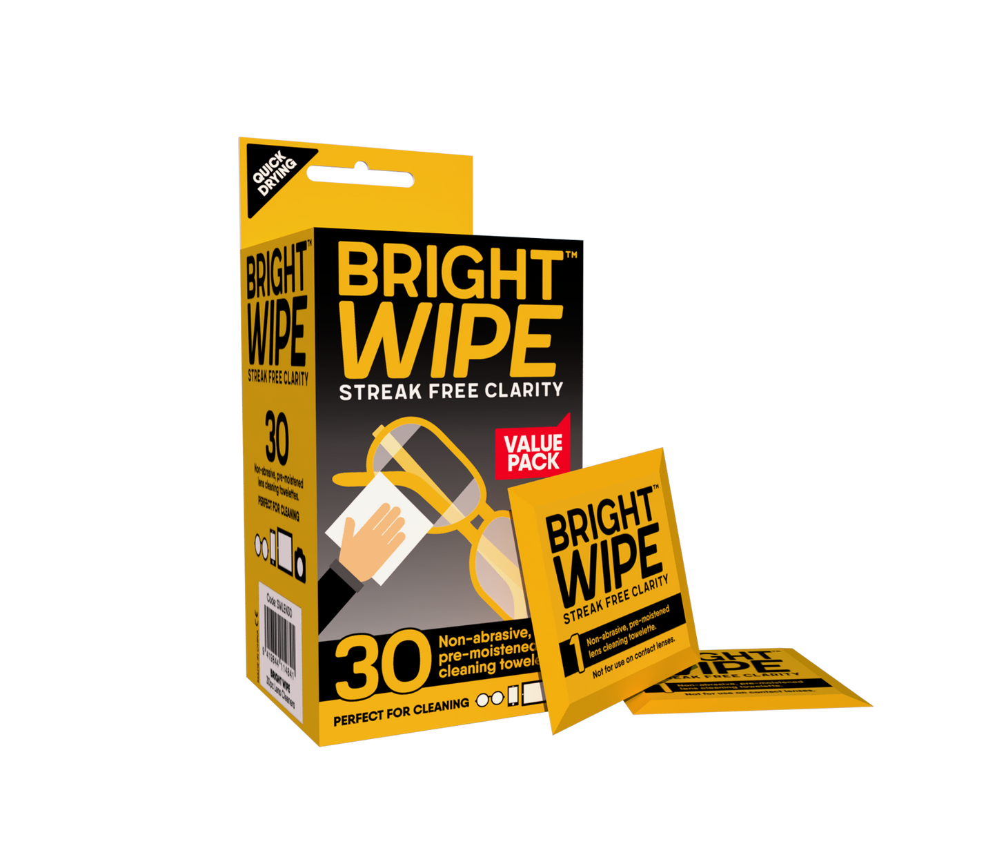 Brightwipe Lens Cleaner 30pk