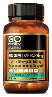  Go Healthy Olive Leaf 20,000mg 30 Vege Capsules