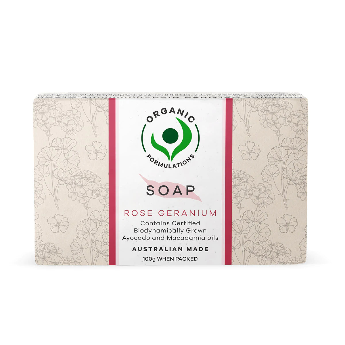 ORGANICF Rose Geranium Soap 100g