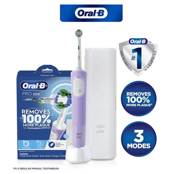 ORAL B Pro 300 Electric Toothbrush Lilac