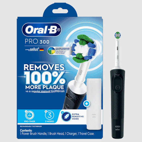 ORAL B Pro 300 Electric Toothbrush Black