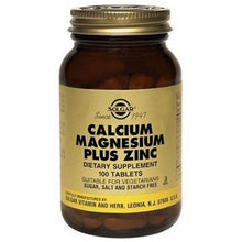  Solgar Calcium Magnesium Plus Zinc 100 Tablets