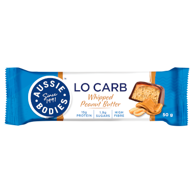 Aussie Bodies Lo Carb Whipped Peanut Butter Bars 50g