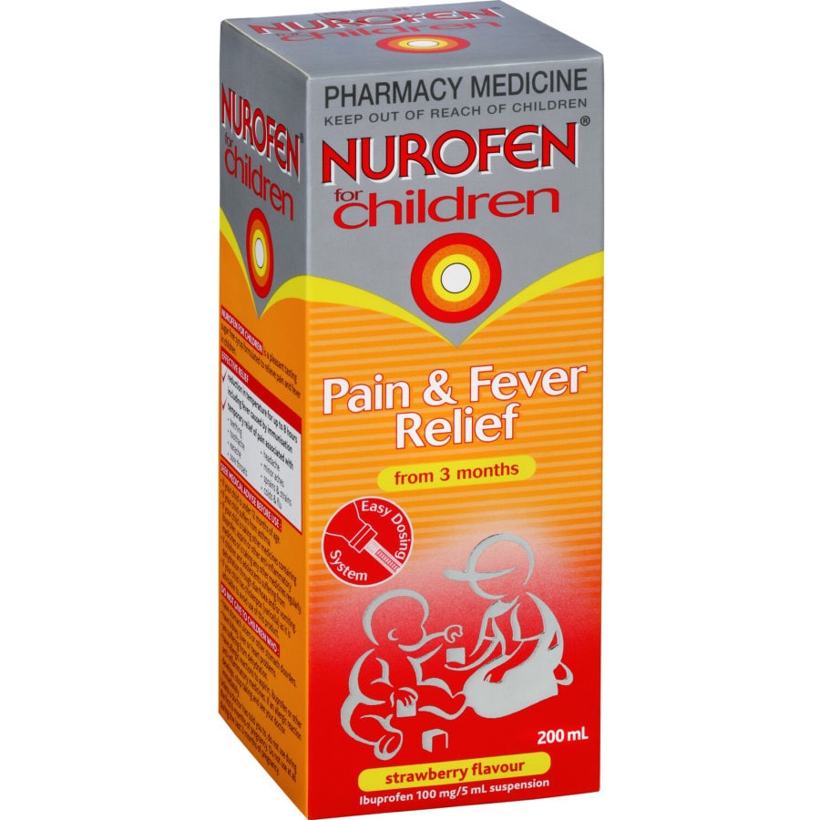 Nurofen For Kids Liquid Strawberry 200ml