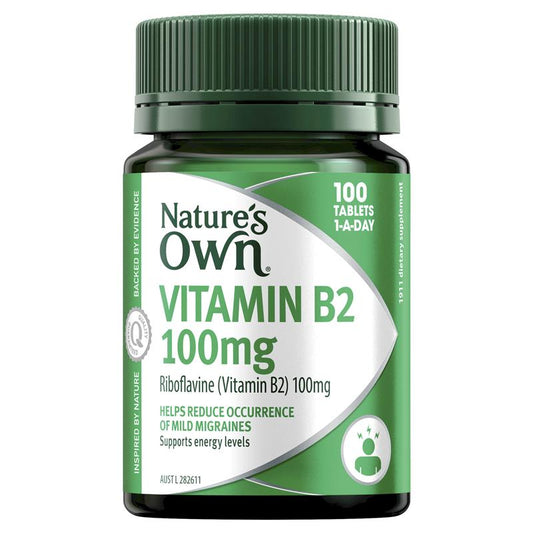 Nature's Own Vitamin B2 100mg 100 tablets