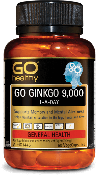 Go Healthy Ginkgo 9,000+ 60 Vege Capsules