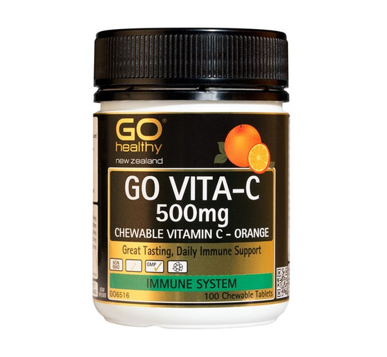 Go Healthy Vitamin C 500mg 100 Chewable Tablets