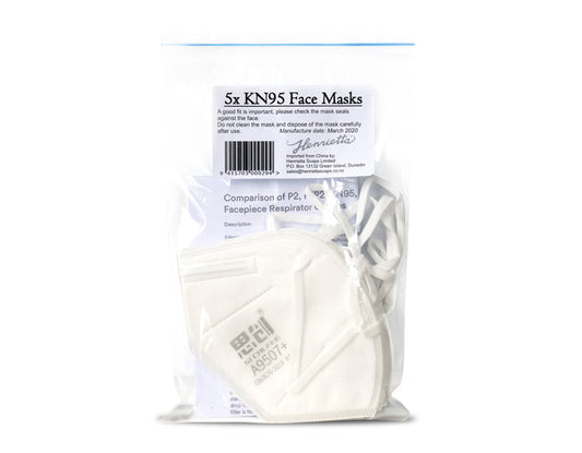 HENRIETTA Face Mask KN95 White 5pk