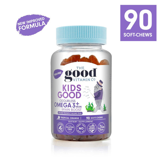 Good Vitamin Co Kids Odourless Omega 3 + Iron 90s