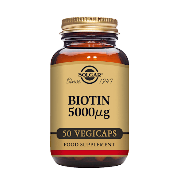 SOLGAR Biotin 5000mcg 50 capsules