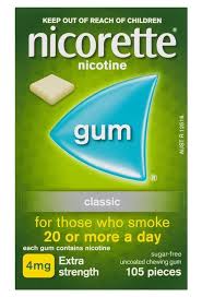  Nicorette Nicotine Gum 4mg Extra Strength