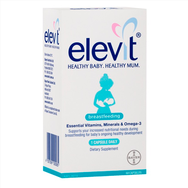 Elevit Components Elevit Breastfeeding 60 Capsules – Waikiwi Pharmacy