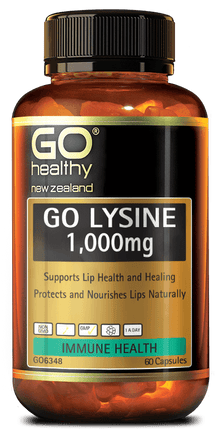  Go Healthy Lysine 1000mg 60 Vege Capsules