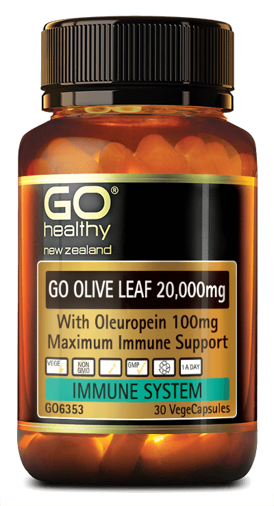 Go Healthy Olive Leaf 20,000mg 30 Vege Capsules
