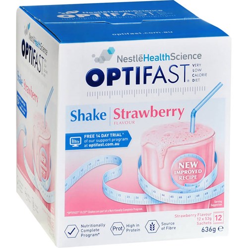 Optifast VLCD Strawberry Flavour Shake x 12