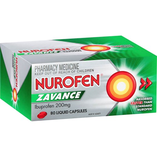 Nurofen Zavance Liquid Capsules 80s