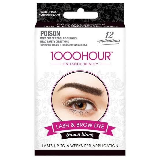 1000 Hour Eyelash & Brow Tint - Brown Black