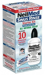 Neilmed Sinus Rinse Kit 240ml Bottle + 10 Sachets