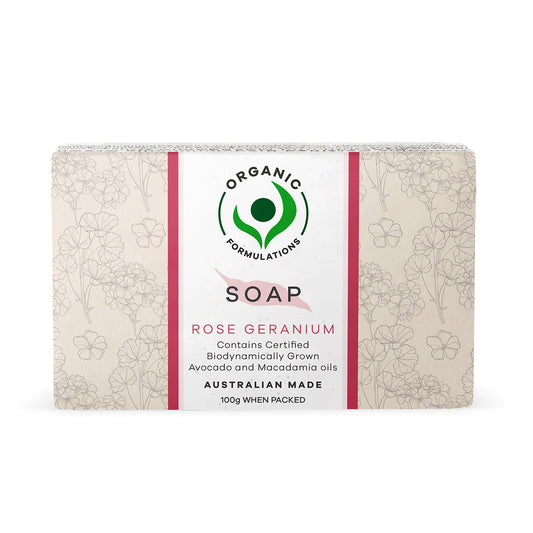 ORGANICF Rose Geranium Soap 100g
