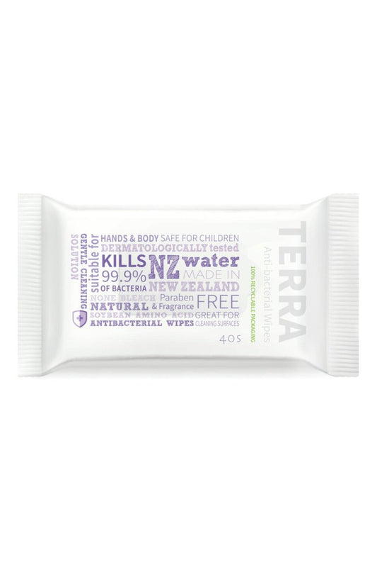 TERRA Antibacterial Wipes 40 pack